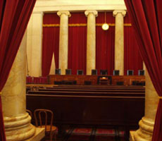 Inside the original Supreme Court Room in DC