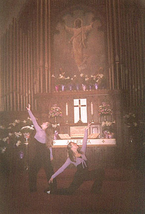 Jenny & Donna dancing in Praise and Worship