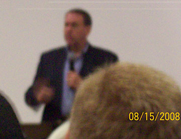 Mike Huckabee speaking at the preCALL pastors leaders conference