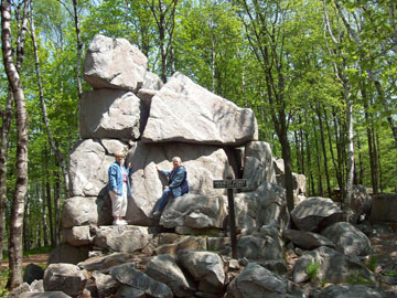 Praying at highest point on Rib Mtn. 2007