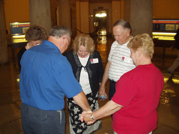 Praying at the US Capitol Center Point